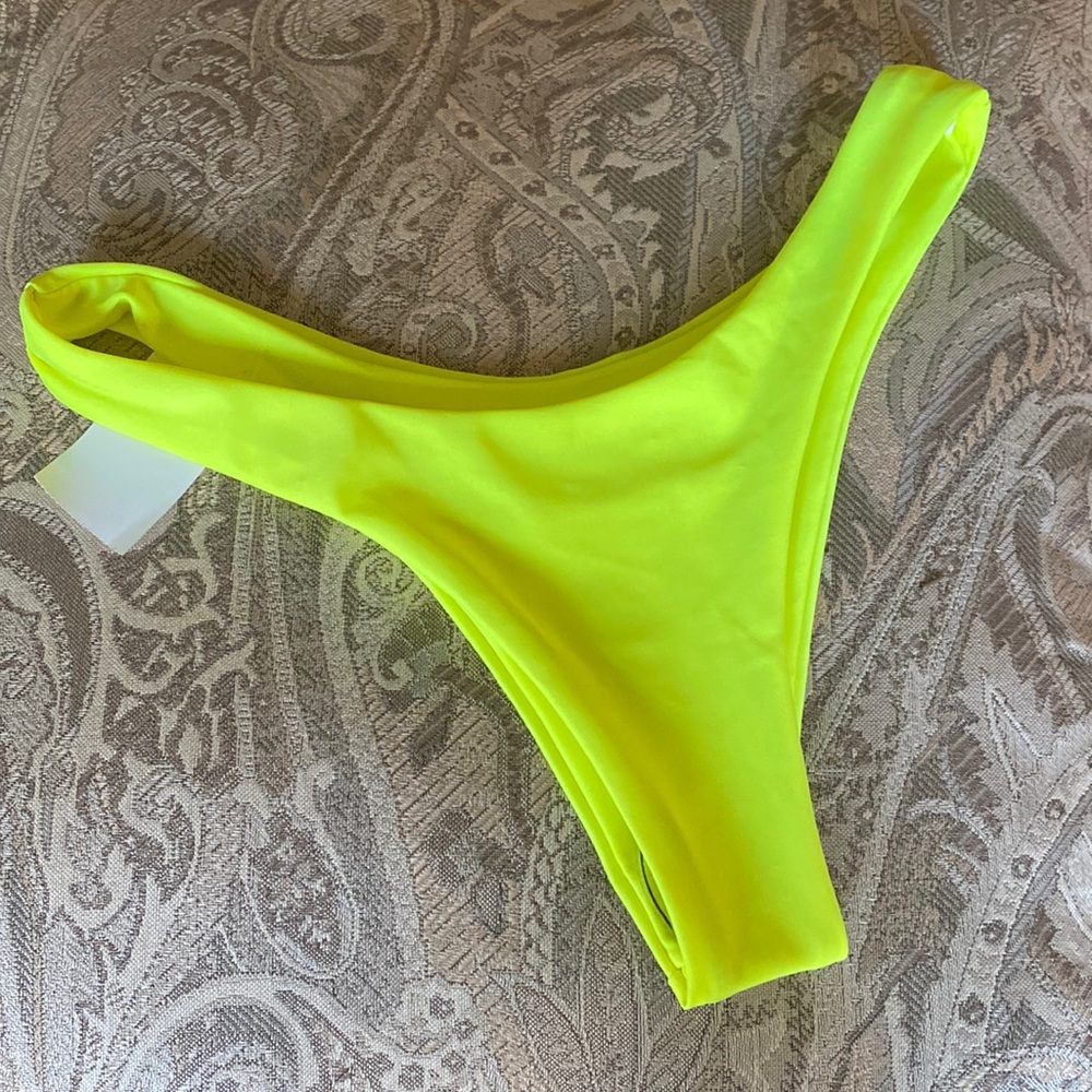 Bikini bottom size small lime green NWT
